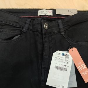 Brand New Zara kids Black Jean. Size 11-12